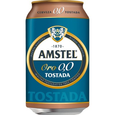 Amstel Oro 0,0 Tostada Lata 33CL