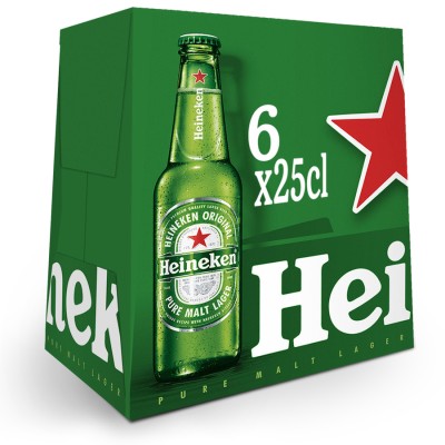 Heineken 25CL Pack 6BT
