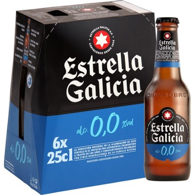 Estrella Galicia 0,0 Pack 6Bt 25CL