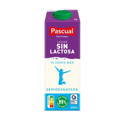 Pascual Semidesnatada Sin Lactosa 1L