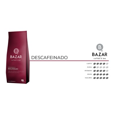 Bazar Café Descafeinado Grano 500G