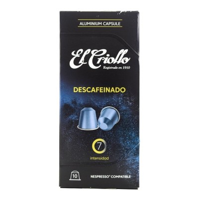 Criollo Café Cápsulas Aluminio Descafeinado 10U