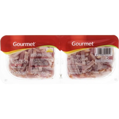 Gourmet Bacon en Tiras 2x100G