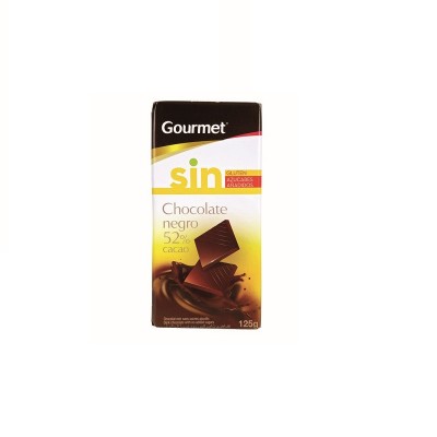 Gourmet Chocolate Sin Azúcar 52% 125G