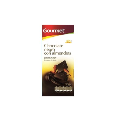 Gourmet Chocolate Negro Con Almendras 150G