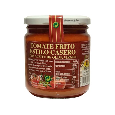 El Barón Tomate Frito Casero con Aceite de Oliva 345G