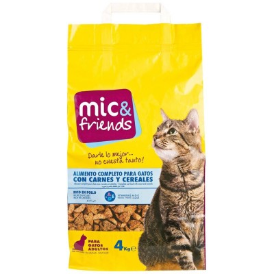 Mic&Friends Comida Seca Para Gato de Carne 4KG