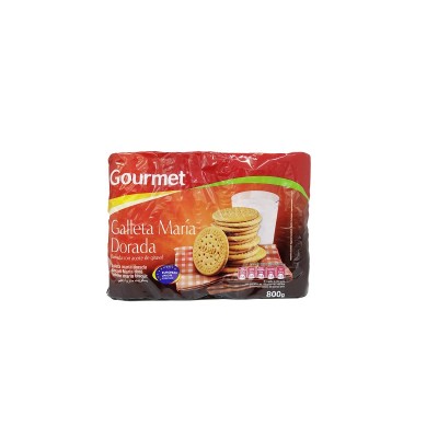 Gourmet Galleta Maria Dorada Redonda 200G x 4 Pack