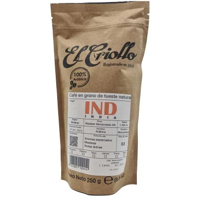 Criollo Café India en Grano 250G