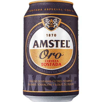 Amstel Oro Tostada Lata 33CL