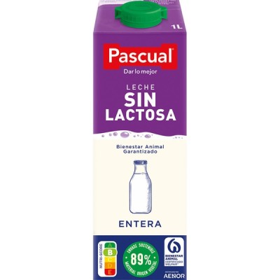 Pascual Entera Sin Lactosa 1L