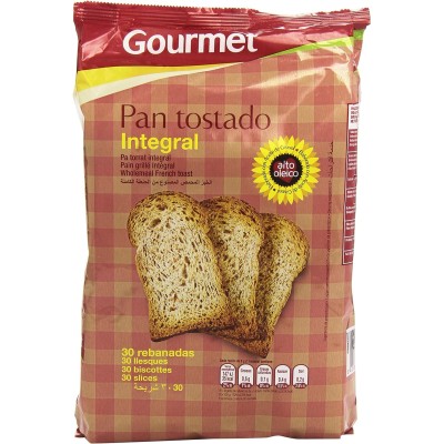 Gourmet Pan Tostado Integral 270G