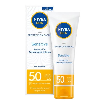 Nivea Sun Protección Facial Sensitive 50SPF 50ML