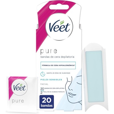 Veet Bandas Cera Depilatoria 20U