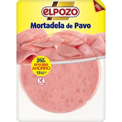 Pozo Mortadela Pavo Loncheado 100G