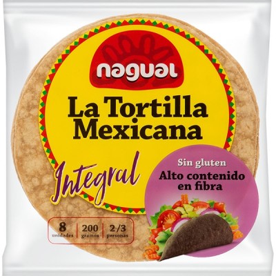 Nagual Tortilla Mexicana Integral Sin Gluten