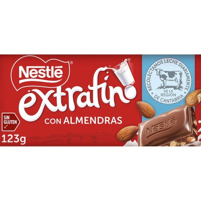 Nestlé Extrafino Chocolate Con Almendras 123G