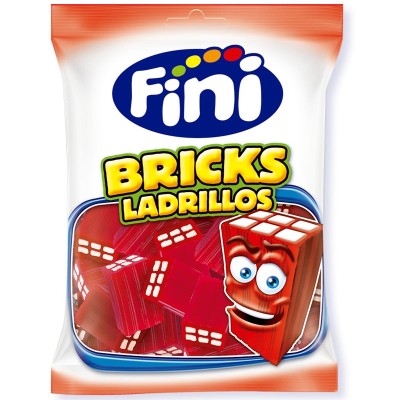 Fini Bricks Ladrillos Fresa 90G