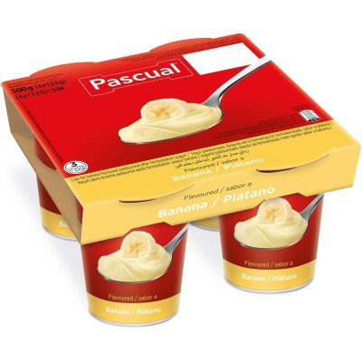 Pascual Yogur Sabor Plátano 4Ux125G