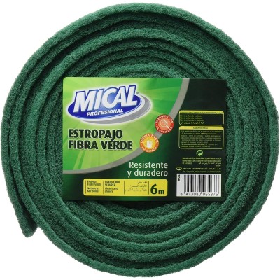 Mical Rollo Estropajo Fibra Verde 6M