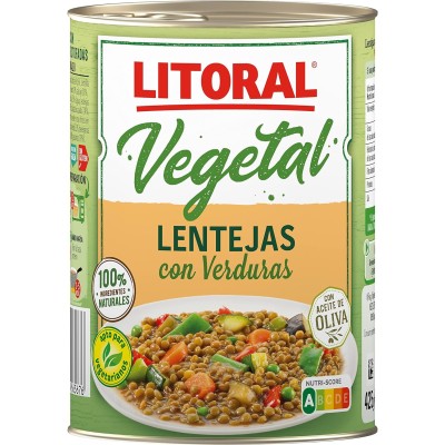 Litoral Lentejas con Verduras 425G