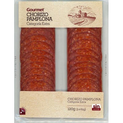 Gourmet Chorizo Pamplona Loncheado 2x60G