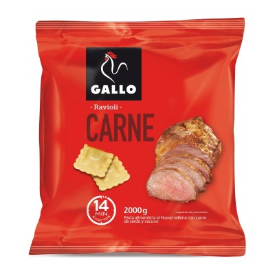 Gallo Pasta Ravioli con Carne 2KG