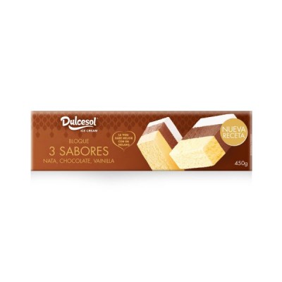 Dulcesol Bloque 3 Sabores 450Gr