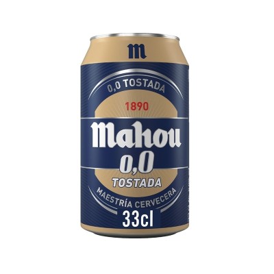 Mahou 0,0 Tostada Lata 33CL