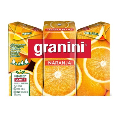 Granini Naranja Minibrick 20CL 3U