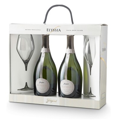 Elyssia Cava Gran Cuvée 75CL 2Bt + 2 Copas