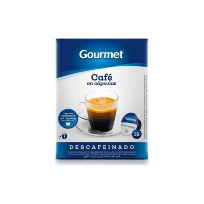 Gourmet Cápsulas Café Descafeinado 16U