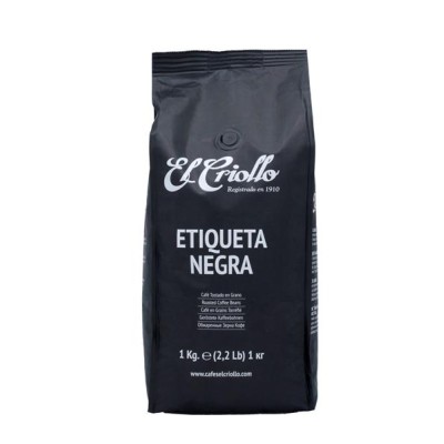 Criollo Café Etiqueta Negra en Grano 1KG