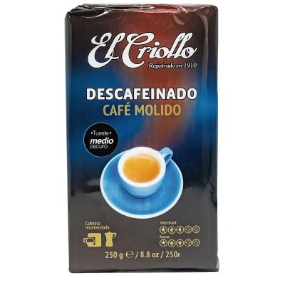 Criollo Café Molido Descafeinado 250G