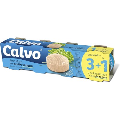 Calvo Atún Claro en Aceite de Girasol 4U 52G