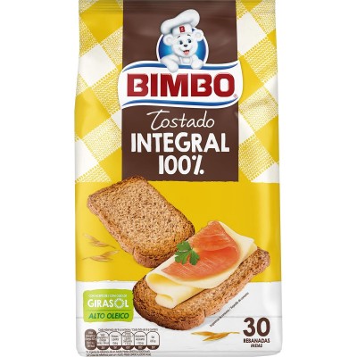 Bimbo Pan Tostado Integral 30U