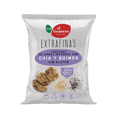 Biogran Tortita Extrafina de Arroz, Chía y Quinoa 60G