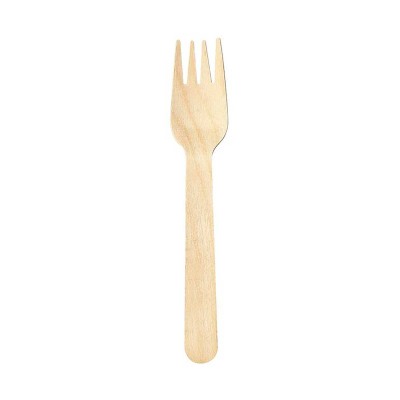 Tenedor Madera 16CM 10U