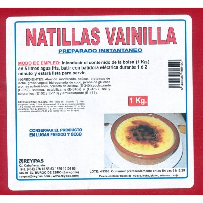 Reypas Natilla Vainilla 1Kg