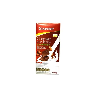 Gourmet Chocolate Con Leche y Avellanas 150G