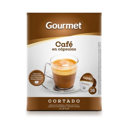 Gourmet Café Cápsulas Cortado 16U