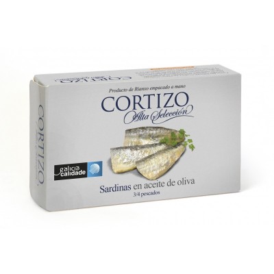 Cortizo Sardinas de Rianxo en Aceite de Oliva 3/4U